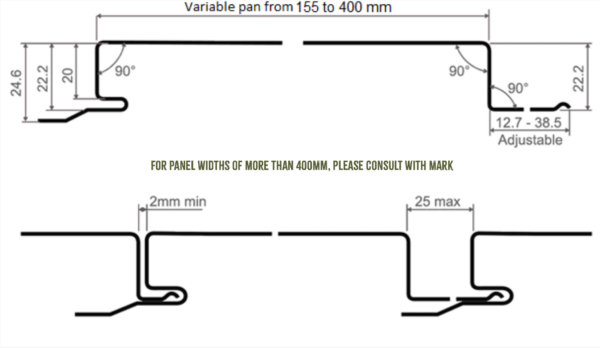 TRS Interlocking Variable Pan Spec